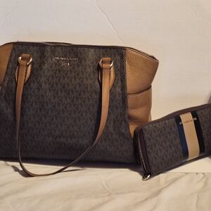 Michael Kors Brown and Tan Women's Bag Set